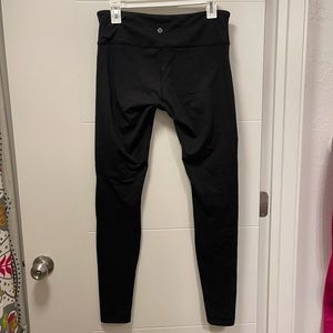 Lululemon all black leggings full length size 8